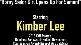 young cabin girl kimber lee opens legs for commander's hard shaft