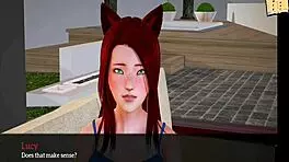 My New Family Explores 3D Adventures With Redhead And Big Tits