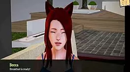 My New Family Explores 3D Adventures With Redhead And Big Tits
