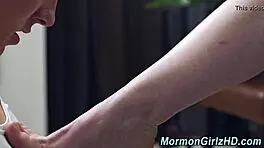 Hairy Mormon Teen 18+ Rides Cock in Missionary POV Hardcore Amateur Action