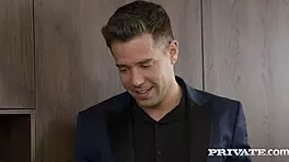 Mona Blue Gives Handy Handjob to Customer in Private