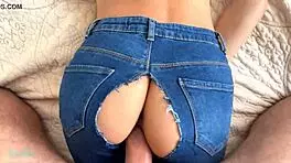 tiny horny stepsister squir7een caught watching porn, then rides cowgirl and gets cum in pussy