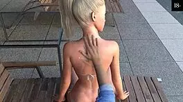 i'm playin with my cute roomate, she licks my big coc and we fuk doggystyle