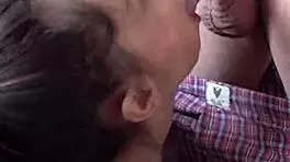 Candie Cross Kneels For A Facial Treatment Session