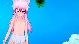 3D Hentai Ranka Okami Bent Over For Monster Ass