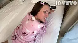 Step Daughter Rides Step Dad with Cum in Pussy