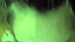 Candie Cross Kneels For A Facial Treatment Session