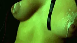 i'm the sexy devil putting hot wax on my big clit and nipples oops