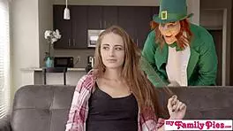 Oh No, Step Sister Creamed by Leprechaun!