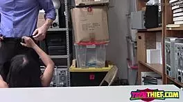 teen deep-throats huge cut dick