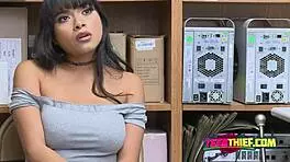 teen deep-throats huge cut dick