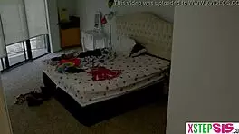 Bossy Brunette Cheerleader Stepsister Rides Monster Cock Cowgirl And Doggy