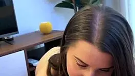 Pov girlfriend intense blowing compilation with monster cock
