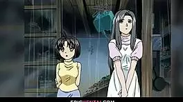 Sweet virgin pussy fucked and fingered in hentai.