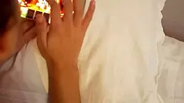 Creampied while playing on the phone