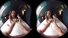 this teen plays with her pussy using a dildo early morning