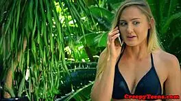 roughly fucked teen sucks hard cock