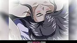 Sweet virgin pussy fucked and fingered in hentai.