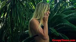 roughly fucked teen sucks hard cock