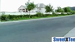 Hey, bratty teen hottie got punished for texting nonstop