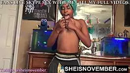 Squirt In Glass As Horny Bitch Strips And Rubs Cunt To Cum