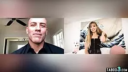 Teen Haley Reed, a petite brunette, engages in submissive play with dildo and toys on webcam, including masturbation