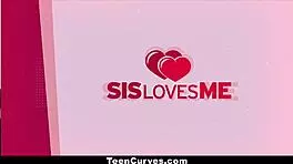 Teen redheaded Audrey Grace getting a ride on stepbrother’s big dick