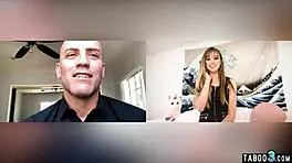 Teen Haley Reed, a petite brunette, engages in submissive play with dildo and toys on webcam, including masturbation