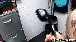 Teen Nerd Haley Spades Licks Monster Cock In Office!