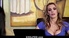 young slut adrianna luna seduces milf tanya tate with sly moves