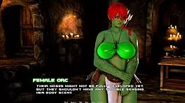 Hey, look at this cute orc mistress dominating in Breeding Island Ep 23