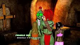 Hey, look at this cute orc mistress dominating in Breeding Island Ep 23