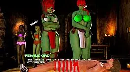 Hey, look at this cute orc mistress dominating in Breeding Island Ep 23