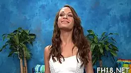 Cute teen 18+ sucks rod before doggy pounding. Her tight body loves nuru massage vibes.