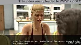 The spell book pt 7 unfolds with sneaky public footjob