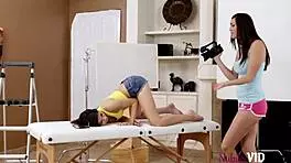 ava taylor and holly michaels encourage deepthroat and fingering