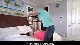 stepdad therapy session with young gabriella lopez, tied up