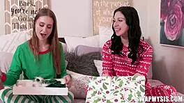 secret santa brings laney grey bailey blaze rion king nick strokes together for amateur fun