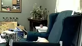 miss liz vicious performs emo goth teen cam show with big pink dildo masturbation.