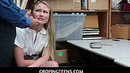 gropingteen 18+s naughty shoplifter alyssa cole gets hammered in office 😏