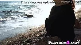 Sexy big boobed brunette teen mila azul showed hot all natural naked body 😍