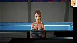 I fuck my new big tits teen at the office.