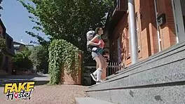 Fake hostel drama, boyfriend bangs teen 18+ backpacker while GF’s next door 😱