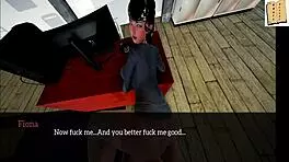 I fuck my new big tits teen at the office.