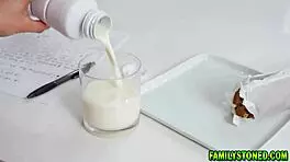 Stepdaughter In Lingerie Gets Pussy Fucked By Santa