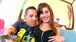 prisca, cute 18+ french teen, gets her pretty pussy pounded hard with cum on bubble butt