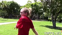 Bff babes, get impaled on that jock