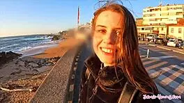 hot romantic couple on couch in portugal jamie young 18+