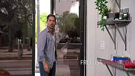 hey, want to join this barber shop threesome with teen and milf?