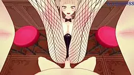 himiko toga and izuku midoriya share intense sex in hentai